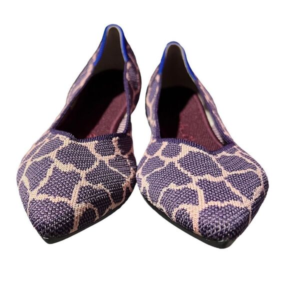 Rothys The Point Violet Giraffe‎ Retired!! Women’s Size 10.5 Safari Animal Print - Picture 11 of 12